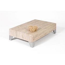 Konferenční stolek v dekoru dubu sherwood MobiliFiver Evolution, 60 x 90 cm