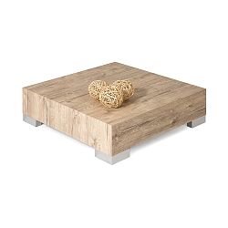 Konferenční stolek v dekoru dubu sherwood MobiliFiver Icube, 60 x 60 cm