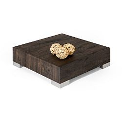 Konferenční stolek v dekoru hnědého dubu MobiliFiver Icube, 60 x 60 cm