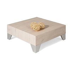 Konferenční stolek v dekoru krémového dubu MobiliFiver Evolution, 60 x 60 cm