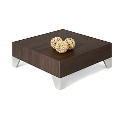 Konferenční stolek v dekoru tmavého dubu MobiliFiver Evolution, 60 x 60 cm