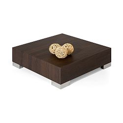 Konferenční stolek v dekoru tmavého dubu MobiliFiver Icube, 60 x 60 cm