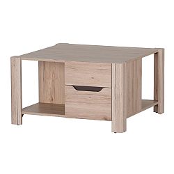 Konferenční stolek ve dřevěném dekoru se 2 zásuvkami Szynaka Meble Desjo