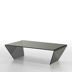 Konferenční stolek z kouřového skla Thai Natura, 120 x 70 cm