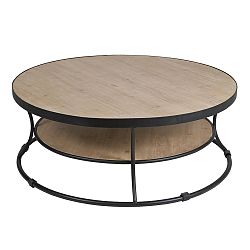 Konferenční stolek z laminovaného smrkového dřeva a železa Santiago Pons Curve