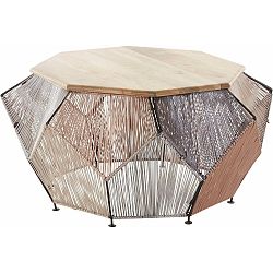 Konferenční stolek z mangového dřeva Støraa Reno, Ø 90 cm