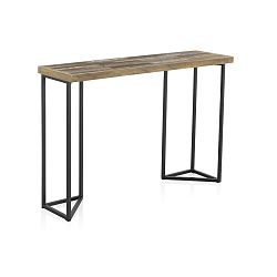 Konzolový stolek s deskou z jilmového dřeva Geese Lea, výška 83 cm