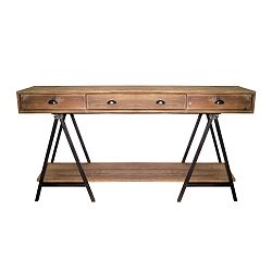 Konzolový stolek se 3 zásuvkami Miloo Home Showcase