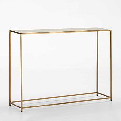 Konzolový stolek ve zlaté barvě Thai Natura Blaumanne, délka 102 cm