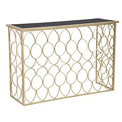 Konzolový stůl v černo-zlaté barvě Mauro Ferretti Margerite, 40 x 120 cm