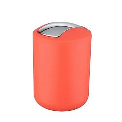 Korálově červený odpadkový koš Wenko Brasil S, výška 21 cm