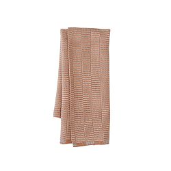 Korálově růžová kuchyňská utěrka z organické bavlny OYOY Stringa