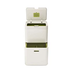 Koš na tříděný odpad v barvě slonové kosti Joseph Joseph IntelligentWaste Totem