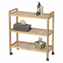 Koupelnový regál z ořechového dřeva v přírodní barvě 65x72 cm Norway – Wenko