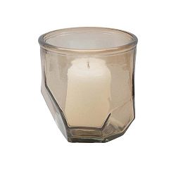 Kouřově šedý svícen z recyklovaného skla Mauro Ferretti Stone, ⌀ 9 cm