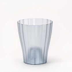 Kouřově šedý transparentní květináč Plastia Ola, ø 16,5 cm
