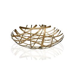 Kovová mísa na ovoce ve zlaté barvě Versa Centro, ⌀ 40 cm