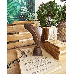 Kovové těžítko ve tvaru psacího brku Orchidea Milano Book, 24 cm