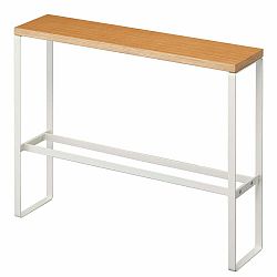 Kovový stojan na přezůvky v černo-přírodní barvě Tower – YAMAZAKI