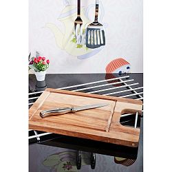 Krájecí prkénko s ocelovým uchem z akátového dřeva Kosova, 35 x 23 cm