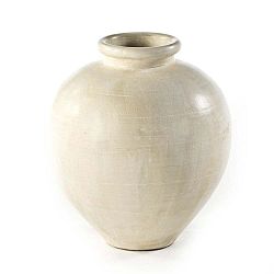 Krémová dekorativní váza Thai Natura Terracotta, 60 x 50 cm