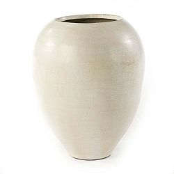 Krémová dekorativní váza Thai Natura Terracotta, 70 x 60 cm