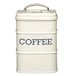 Krémová plechová dóza na kávu Kitchen Craft Coffee