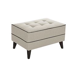 Krémová podnožka s černým lemováním Stella Cadente Maison Atalaia