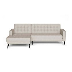 Krémová pohovka Corinne Cobson Home Boston, levý roh