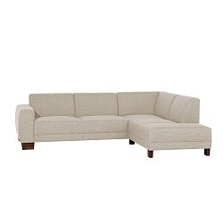 Krémová rohová pohovka Max Winzer Blackpool, pravý roh