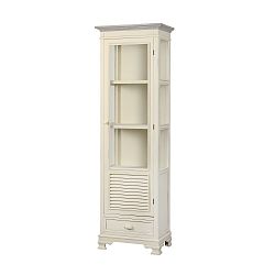 Krémová vitrína z topolového dřeva Livin Hill Pesaro