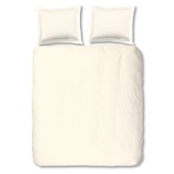 Krémové bavlněné povlečení Muller Textiels Uni, 200 x 200 cm