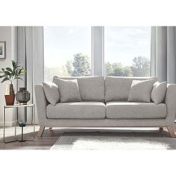 Krémově bílá dvoumístná pohovka Bobochic Paris Doblo