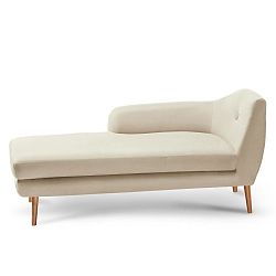 Krémově bílá lenoška Stella Cadente Maison se sedem na levé straně