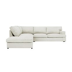 Krémově bílá pohovka The Classic Living Charles, levý roh