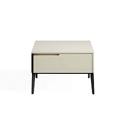 Krémově bílý noční stolek se zásuvkou Ángel Cerdá Epoxy