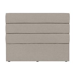 Krémové čelo postele Mazzini Sofas Pesaro, 140 x 120 cm