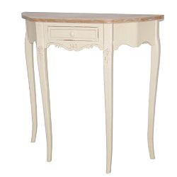 Krémový konzolový stolek z topolového dřeva Livin Hill Rimini