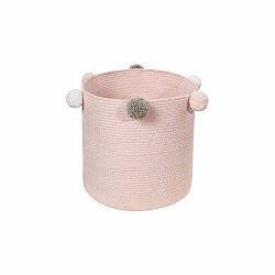 Krémový látkový dětský koš na hračky ø 30x30 cm Bubbly – Lorena Canals