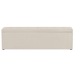 Krémový otoman s úložným prostorem Windsor & Co Sofas Astro, 160 x 47 cm