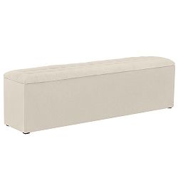 Krémový otoman s úložným prostorem Windsor & Co Sofas Nova, 140 x 47 cm