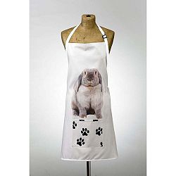 Kuchyňská zástěra s potiskem bílého králíčka Adorable Cushions