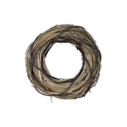 Kulatý dekorativní věnec z proutí a sušené trávy Ego Dekor, ⌀ 26 cm