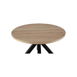 Kulatý jídelní stůl s černýma nohama Canett Maison, ø 120 cm