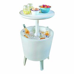 Kulatý zahradní stolek se zásobníkem na led 49.5x49.5 cm Illuminated cool – Keter