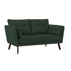 Láhvově zelená 3místná pohovka Mazzini Sofas Elena