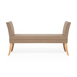 Lavice ve velbloudí hnědé barvě Vivonita Selma Linen, 130 x 67 cm