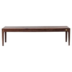 Lavice z masivního dřeva v dekoru ořešáku Kare Design, délka 175 cm