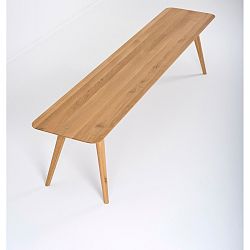 Lavice z masivního dubového dřeva Gazzda Stafa, délka 180 cm