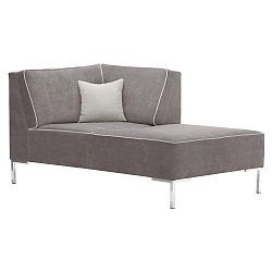 Ledově čokoládová rohová lenoška Corinne Cobson Home Blackbird, pravý roh